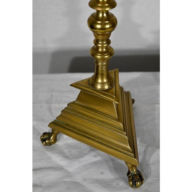 19th Century Gilded Bronze Candle Stands, Set of 2 For Sale - Image 10 of 18