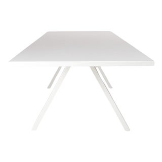 White Wooden Cross Desk from Arper For Sale