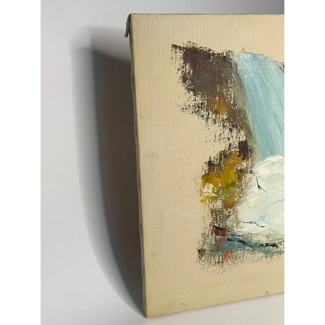 Abstract Landscape Still Life Impasto Original Oil Painting on Canvas For Sale - Image 10 of 10