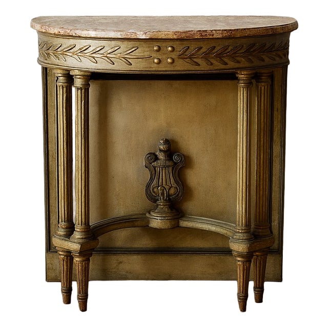 19th Century Louis XVI Wooden Console Table For Sale