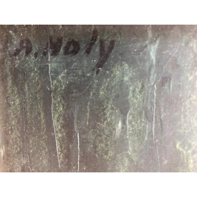 Modern Adrien Holy, Jeune femme en costume Suisse, Oil on Canvas, Framed For Sale - Image 3 of 11