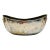 Mid-Century Hammered Brass & Silver Plated Handle Bowl For Sale