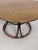 Round Oak Dining Table and Rattan Armchairs, Set of 5 For Sale - Image 13 of 17