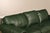 Traditional Green Leather Sleeper Sofa with Nailhead Trim For Sale - Image 3 of 18