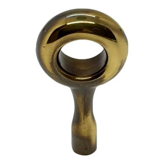 Baker Knob Pull Satin Brass For Sale