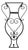 Hand-Forged Wrought Iron Vase Wall Art (Amphora Silhouette) Garden Wall Sculpture For Sale