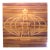 Vintage Square Copper Wall Art of Oil Field Rig | Modern Americana For Sale