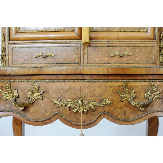 Antique Rosewood Napoleon III 2-Part Cabinet For Sale - Image 9 of 18