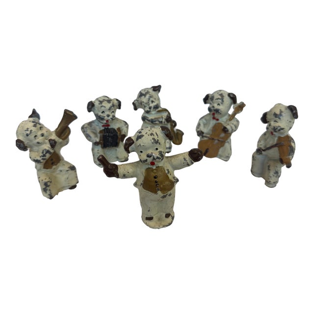Cast Iron Vintage Adorable Marching Band For Sale