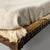 Wood Vintage Italian Daybed in Beige Fabric and Wood, 1900s For Sale - Image 7 of 15