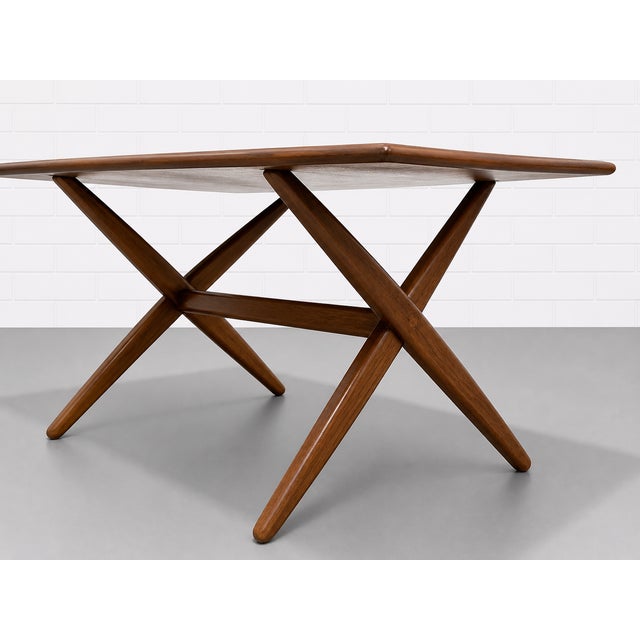 Simple + Sleek Mid Century Modern Teak Coffee Table For Sale In New York - Image 6 of 9