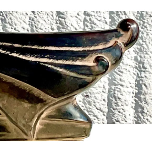Midcentury Art Deco Style Glazed Ceramic Horse Lamp For Sale - Image 12 of 12