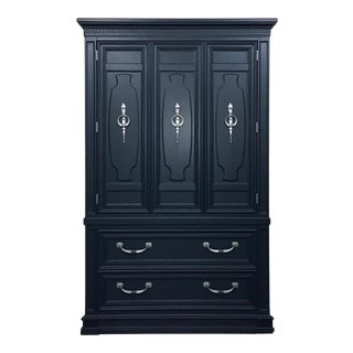1970s Thomasville Navy Armoire For Sale