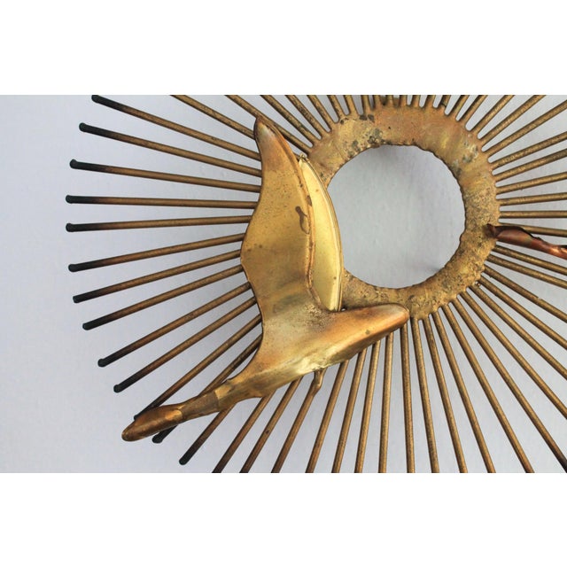 Mid 20th Century Vintage Brutalist Wall Art Birds Sculpture in the Style of Curtis Jere For Sale - Image 5 of 8