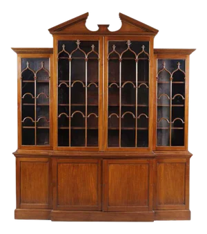 George III Mahogany Breakfront Bookcase