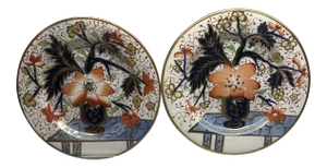 Antique Davenport Porcelain Plates- a Pair