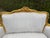 Off-white Late 20th C French Louis XVI Off-White Velvet Gilt Beech Settee 1pc For Sale - Image 8 of 15