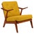 Yellow Vintage Lounge Chair in Teak and Oak by H. Brockman Petersen for Komfort, 1960s For Sale - Image 8 of 8