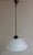 Antique German Ceiling Lamp with Opaque White Glass Shade, 1920s For Sale - Image 3 of 6