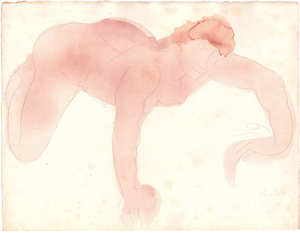 Rodin, For the Demons Must Leave Her Body, Nude, Original Lithograph, 1902
