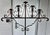 Chocolate Mid 20th Century Patinated Metal Five-Light Floor Candelabrum / Torchere For Sale - Image 8 of 8