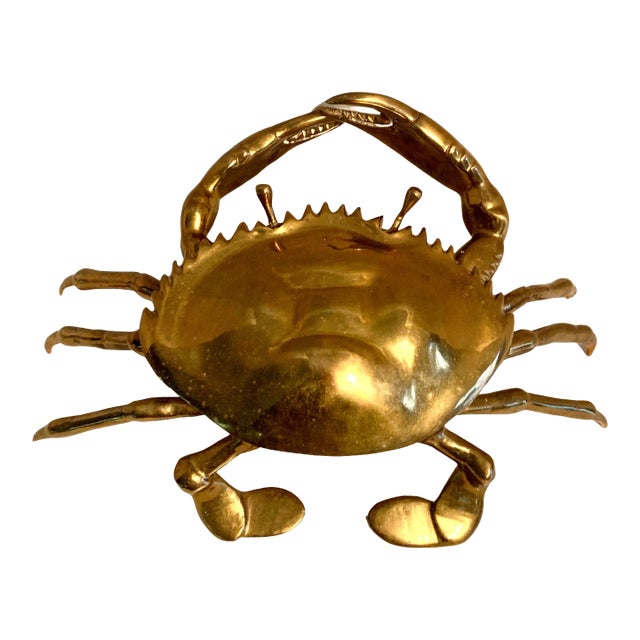 Mid 19th Century English Brass Lidded Crab Box For Sale