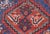 Antique Persian Shiraz Rug With Indigo Field and Diamond Medallions For Sale In Atlanta - Image 6 of 12