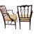 19th C English Hepplewhite Mahogany Armchairs Pair Dining or Side Chairs For Sale - Image 9 of 18