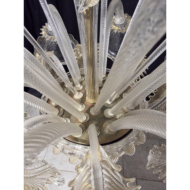 Murano Glass Chandelier, 1980s For Sale - Image 13 of 14