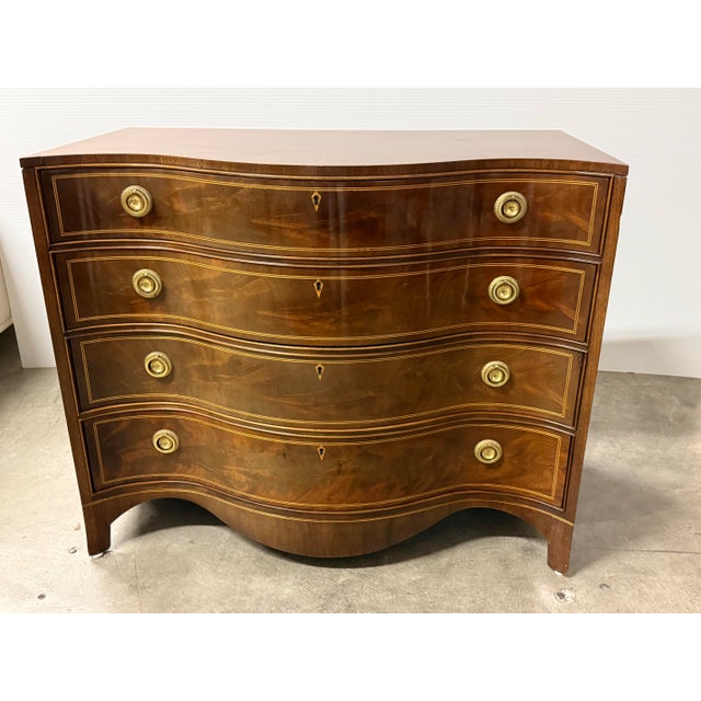 Design Plus Gallery presents the Leeds Locking Chest of Drawers from the Sutton Collection for Century Reproductions. The...