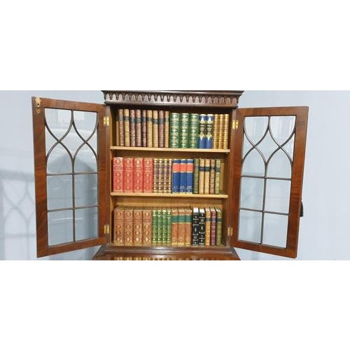 Vintage Mahogany Bookcase For Sale - Image 9 of 11