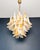 Vintage Italian Murano Chandelier with Acid-Etched Amber Glass Petals, 1990s For Sale - Image 11 of 17