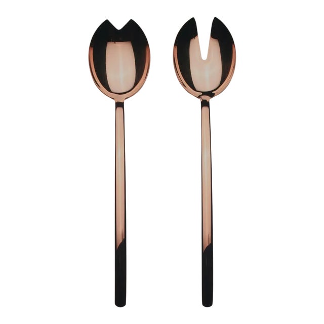 Mepra Due 2-Piece Salad Servers Set, Bronzo For Sale