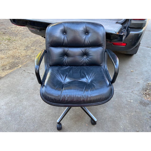 Mid-Century Modern 1980s Knoll Charles Pollock Chair For Sale - Image 3 of 11