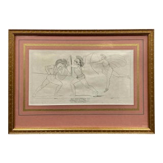 “Apollo”Framed Engraving After John Flaxman For Sale