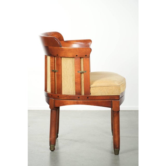 American Schuitema Shaker Series Dining Chair with Yellow Fabric For Sale - Image 3 of 13