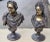 Mid 19th Century Pair of 19th Century Russian Bronze Busts of Peter I and Catherine the Great For Sale - Image 5 of 11