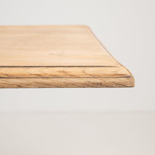 Metal Cast Iron Bistro Table with Oak Top, Antique, France, 20th Century For Sale - Image 7 of 13