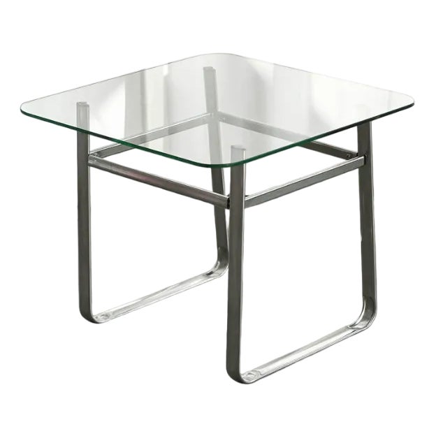 Chrome Side Table, 1970s For Sale