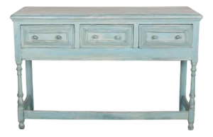 English Three Drawer Dresser Base