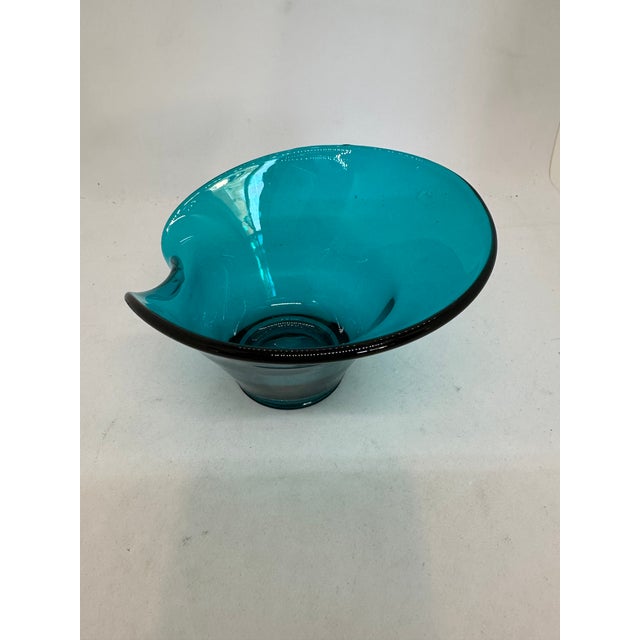 1950s Viking Bluenique Aqua Candy Dishes Set of 2 For Sale In Tampa - Image 6 of 7