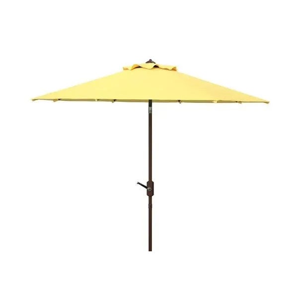 Not Yet Made - Made To Order Outdoor UV Resistant Ortega 9 ft Auto Tilt Crank Umbrella - Yellow For Sale - Image 5 of 5