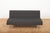 Modular Seating Sofa, Black Lacquered Steel Frame, Square Chrome-Plated Legs, Seat and Back Upholstered in Kvadrat Fabric,...
