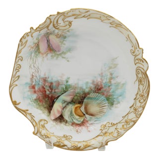 1891-1911 French Limoges Porcelain Shell Form Bowl For Sale