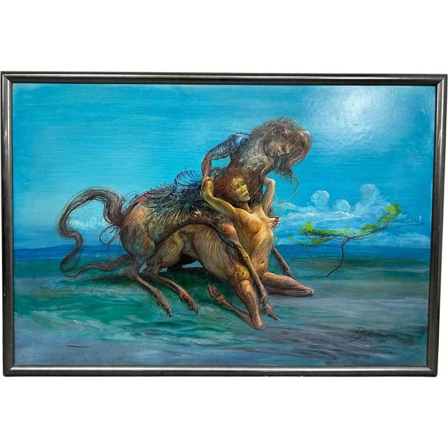 István Vilmos Polyák, Centaurs, 1998, Mixed Media For Sale