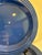 French Vintage Emile Henry France Cobalt Blue Ribbed Salad Plates, Set of 11 For Sale - Image 3 of 10