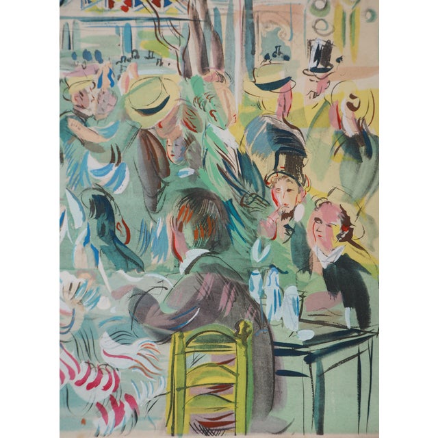 Modern Raoul Dufy, Ball at the Moulin de la Galette, 1953, Original Lithograph For Sale - Image 3 of 9