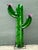 Metal Vintage Torched Metal Cut Cactus For Sale - Image 7 of 12