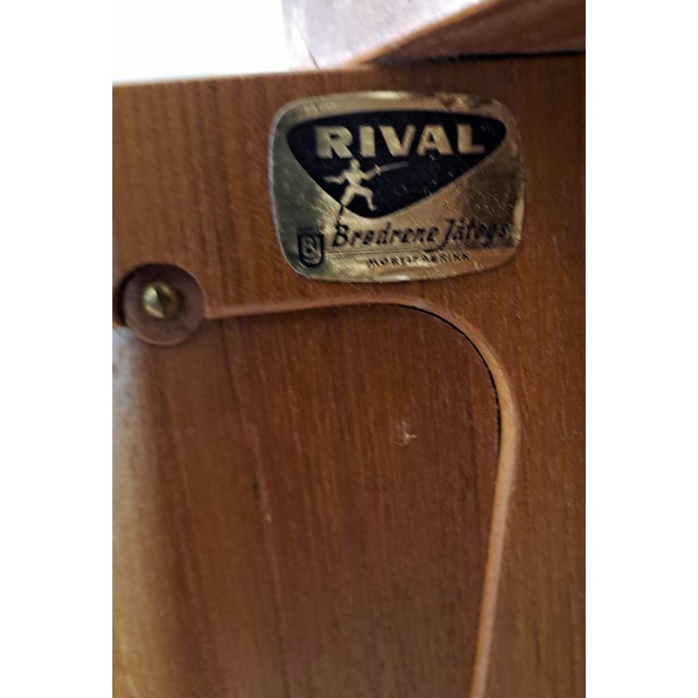 Rival Wall-Mounted Teak Storage Unit, 1960s For Sale - Image 17 of 18