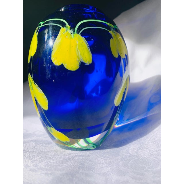 Italian Murano Glass Vase For Sale - Image 3 of 10